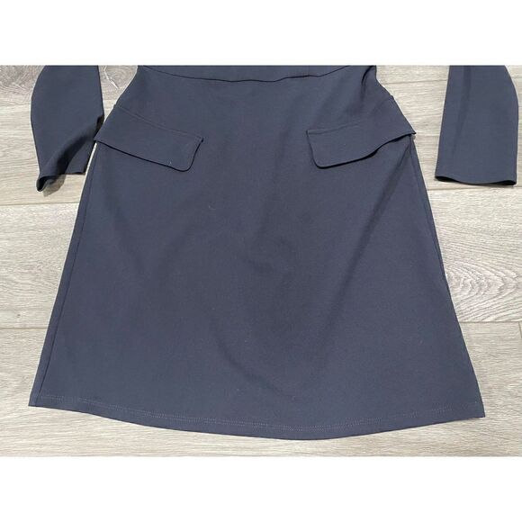 Donna Morgan Womens 4 Long Sleeve Sheath Dress with Flap Pockets - Picture 4 of 7